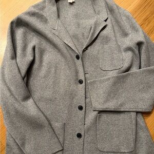 Carbon2Cobalt Gray Button-Up Super Chill Blazer